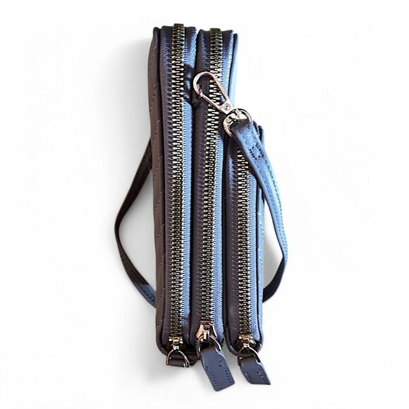 Myfriday Gray Women Cell Phone Card Slots Bag Over Shoulder Handbag Purse - Picture 3 of 9